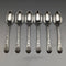 Around 1875 Set of 6 English Antique Silver Plated Teaspoons